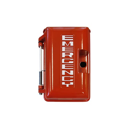 Allen Tel Outdoor Enclosure, Spring Loaded Door for GB90 Series Phones-EMERGENCY GB90H-02-SP-EY